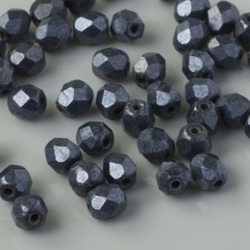 Fire Polish Matte - Hematite (84400JT) 4mm