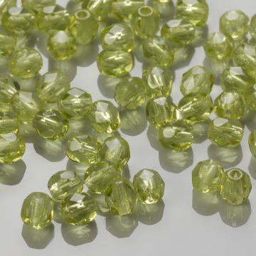 Fire Polish Light Olivine (50200) 4mm