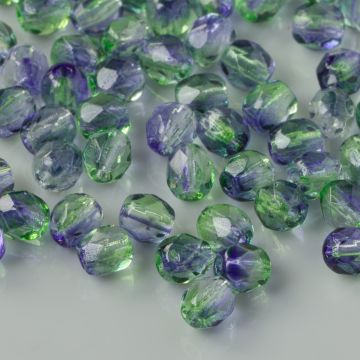 Fire Polish Dual Coated - Blueberry/Green Tea (48006CR) 4mm