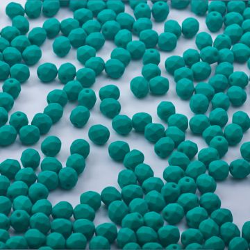 Fire-Polish Neon - Dk Emerald (25128AL)  6mm