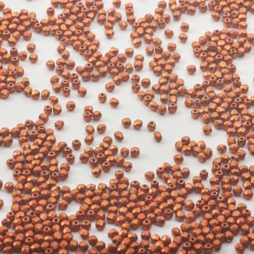 Fire-Polish - ColorTrends Saturated Metallic Russet Orange (06B06) 2mm