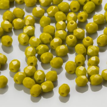 Fire Polish Opaque Olivine (53400) 3mm