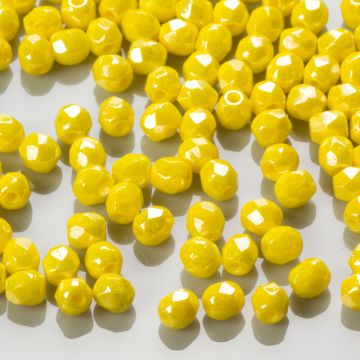 Fire Polish Luster - Opaque Yellow (L83120a) 3mm