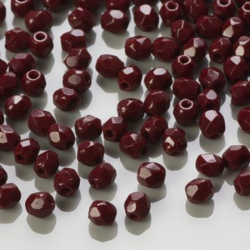 Fire Polish Opaque Cocoa Brown (13510) 3mm