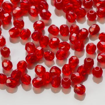 Fire Polish Siam Ruby (90080) 3mm