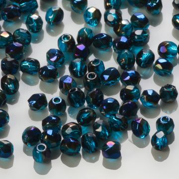 Fire Polish Blue Iris - Capri Blue (BR60080) 3mm