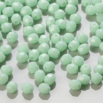 Fire Polish Opaque - Green Pea (63100) 3mm