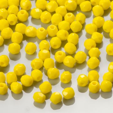 Fire Polish Opaque - Yellow (83120) 3mm