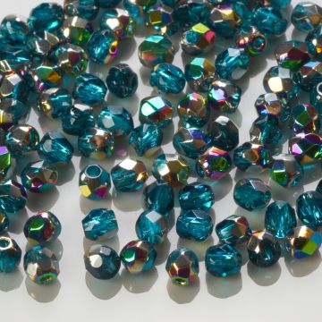 Fire Polish Vitral - Teal (V60150) 3mm