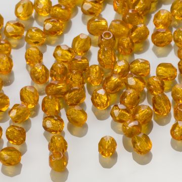 Fire Polish Dark Topaz (10090) 3mm