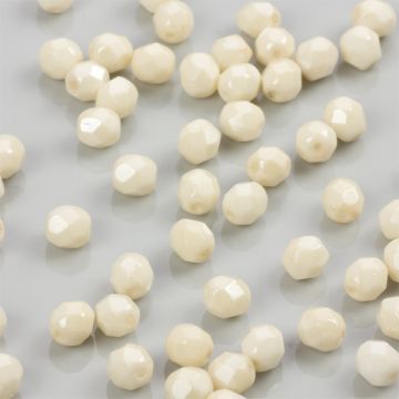 Fire Polish Luster Opaque Beige (LC02010) 6mm