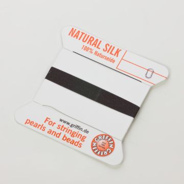 Nici jedwabne z igłą black 0,3mm