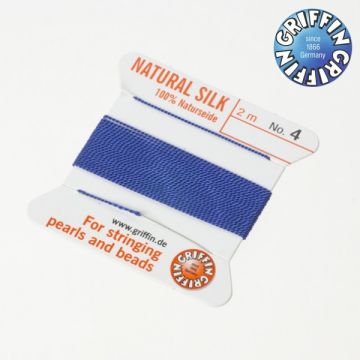 Nici jedwabne z igłą dark blue 0,65mm Nici jedwabne z igłą dark blue 0,65mm