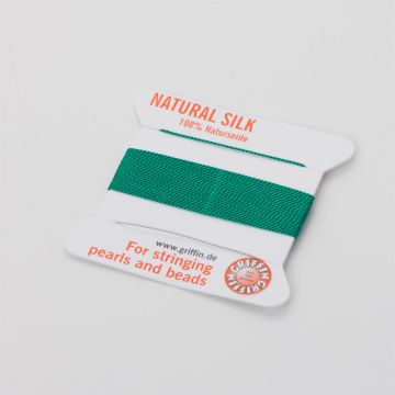 Nici jedwabne z igłą green 0,6 mm