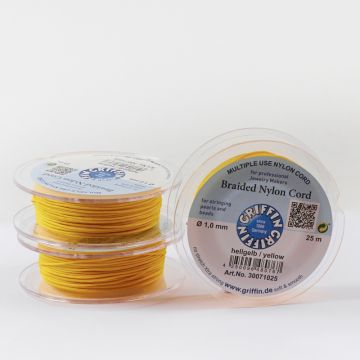 Griffin nylonowy sznurek do makramy yellow 1mm