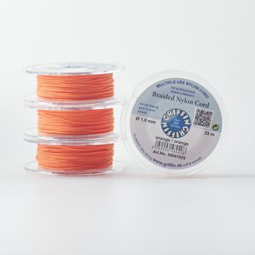 Griffin nylonowy sznurek do makramy orange 1mm