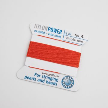 Nici Nylon Power z igłą coral 0,6mm