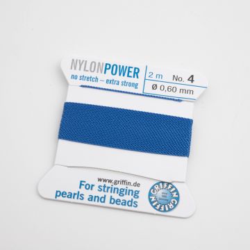 Nici Nylon Power z igłą blue 0,6mm
