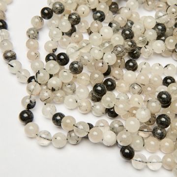 Kryształ górski z czarnym turmalinem 10,5mm