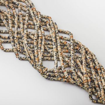 Jaspis dalmatyńczyk krążek gładki 2x4mm