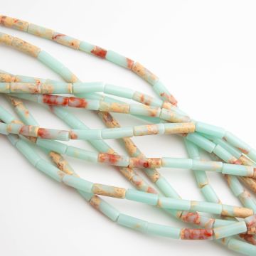 Jaspis cesarski turkusowy słupek gładki 4,5x13mm