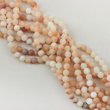 Agat cukierkowy kulka gładka matowa 8,5mm