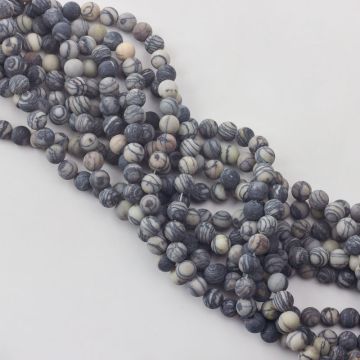 Jaspis piccasso kulka matowa 8mm