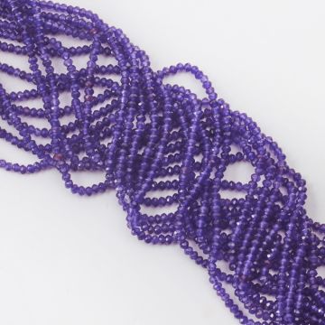 Jadeit oponka fasetowana fioletowy 4,5x3mm Jadeit oponka fasetowana fioletowy 4,5x3mm