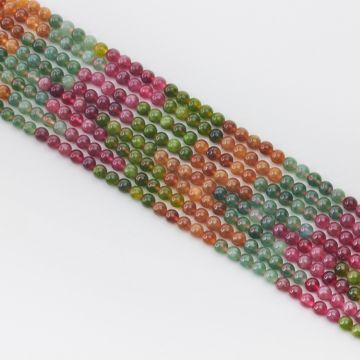 Agat kulka gładka multikolor cieniowana 6,5mm