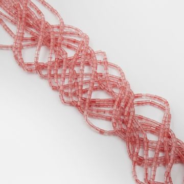 Kryształ górski arbuzowy krążek gładki 4x4mm