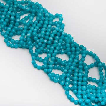 Jadeit kulka fasetowana morski 6mm Jadeit kulka fasetowana morski 6mm