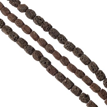 Lawa brązowa bryłki 17mm