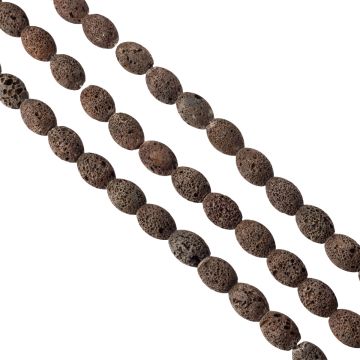 Lawa brązowa prostokąt 30mm