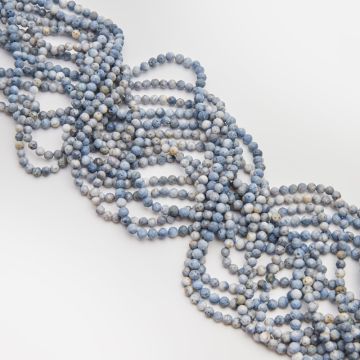 Koral niebieski kulka fasetowana 4mm
