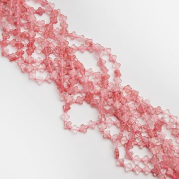 Kryształ górski truskawkowy koniczyna marokańska 8mm