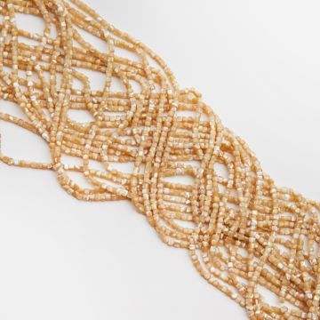 Masa perłowa beżowa kostka fasetowana 2,5mm