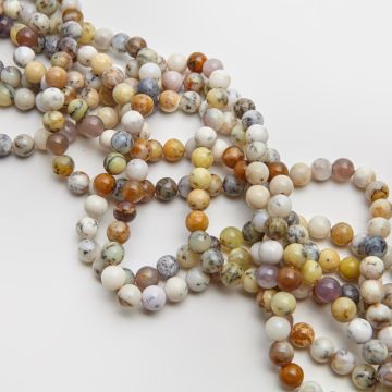 Agat dendrytowy kulka gładka 8,7mm