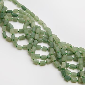 Awenturyn słupek ciosany surowy 8x11mm