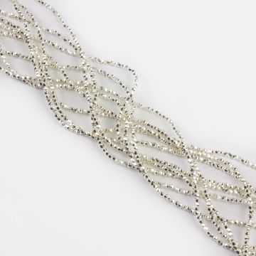 Hematyt platerowany kulka 8cut light silver 2mm