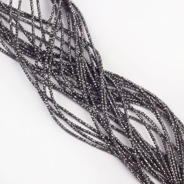 Hematyt platerowany kulka fasetowana sharp cut natural 2mm