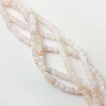 Agat kostka nieregularna biała 6,5-8,5mm