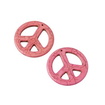 Howlit pacyfka zawieszka  różowa 45mm