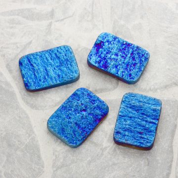 Kwarc górski platerowany prostokąt heliotrope