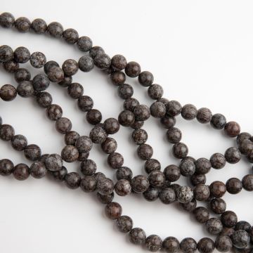 Agat kulka gładka brunatna 8,5mm