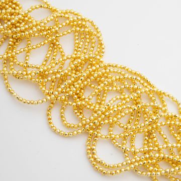 Hematyt platerowany kulka fasetowana light gold 3mm