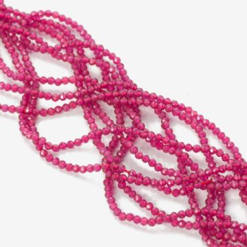 Rubin kulka fasetowana 2mm