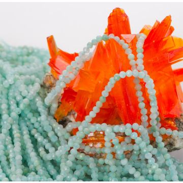 Amazonit kulka fasetowana 2,5mm