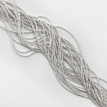 Hematyt krążek płaski light silver satine 1x1mm