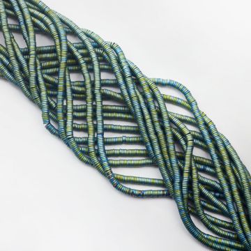 Hematyt krążek płaski mat emerald 4x1mm
