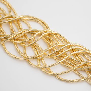 Hematyt krążek płaski light gold 3x1mm